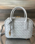 BV GETAWAY SMALL 23CM GREY LAMBSKIN
