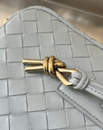 BV GETAWAY SMALL 23CM GREY LAMBSKIN