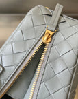 BV GETAWAY SMALL 23CM GREY LAMBSKIN