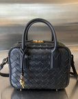 BV GETAWAY SMALL 23CM BLACK LAMBSKIN