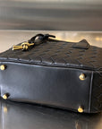 BV GETAWAY SMALL 23CM BLACK LAMBSKIN