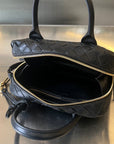 BV GETAWAY SMALL 23CM BLACK LAMBSKIN