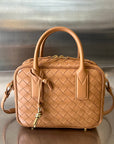 BV GETAWAY SMALL 23CM BROWN LAMBSKIN