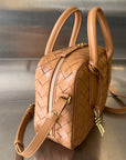 BV GETAWAY SMALL 23CM BROWN LAMBSKIN