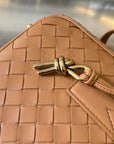 BV GETAWAY SMALL 23CM BROWN LAMBSKIN