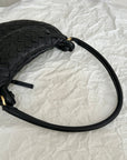 BV MEDIUM GEMELLI 36CM BLACK LAMBSKIN LEATHER