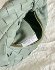 BV MINI JODIE 28CM GREY LAMBSKIN LEATHER