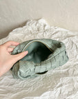 BV MINI JODIE 28CM GREY LAMBSKIN LEATHER