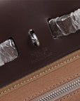 HM HERBAG ZIP 31 BROWN AND CHOCOLATE CANVAS