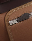 HM HERBAG ZIP 31 BROWN AND CHOCOLATE CANVAS