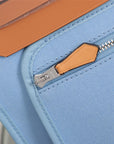 HM HERBAG ZIP 31 SKY AND BRONZE CANVAS