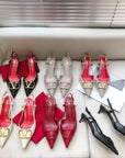 Valentino Slingback Pump 40mm Sheepskin