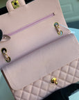 flap bag medium 25 pink caviar ghw