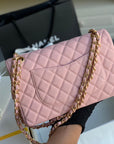flap bag medium 25 pink caviar ghw