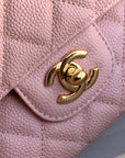 flap bag medium 25 pink caviar ghw