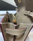 kelly to go wallet 20.5 etoupe epsom gold hardware