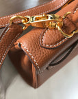 HM Mini Kelly 20cm Gold Togo Leather Gold Hardware