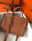 HM Mini Kelly 20cm Gold Togo Leather Gold Hardware