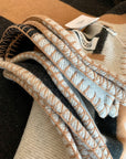 HM Avalon Throw Blanket Brown Black Wool Cashmere