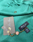 LP Grande Unita Scarf 200 CM In Dark Jade Green Cashmere 645522