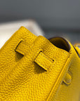 HM KELLY 32CM BAG IN LEMON TOGO GOLD HARDWARE