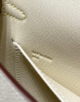 HM Mini Kelly 19cm Cream Yellow Epsom Silver Hardware