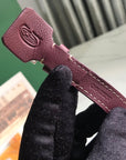CHIEN GRIS BAG 33 IN WINE RED GOYARDINE CANVAS AND CALFSKIN TRIM
