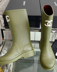 CC Rainboots Dark Green Rubber 204191