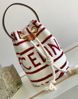TRIPHOME 19 EMBROIDERED FABRIC WHITE RED