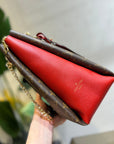 surene mm 36cm brown red monogram canvas