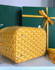 MUSE VANITY CASE 20 IN YELLOW GOYARDINE CANVAS