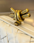 KNOT 19 IN WHITE LAMBSKIN