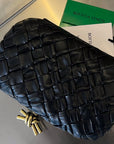 KNOT 19 IN BLACK LAMBSKIN