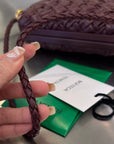 KNOT 20 IN BAROLO LAMBSKIN WITH CHAIN