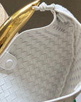 SARDINE 33 WITH CHAIN IN WHITE LAMBSKIN