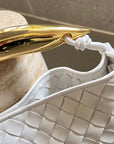 SARDINE 33 WITH CHAIN IN WHITE LAMBSKIN