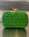 KNOT 19 IN EMERALD GREEN LAMBSKIN