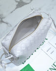 BV LOOP SMALL 23CM WHITE CALFSKIN