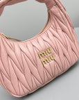 MINI HOBO 20 BAG IN LIGHT PINK LAMBSKIN
