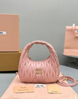MINI HOBO 20 BAG IN LIGHT PINK LAMBSKIN