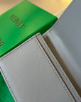 INTRECCIATO BUSINESS 11 GRAY CALFSKIN CARD CASE