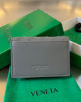 INTRECCIATO BUSINESS 11 GRAY CALFSKIN CARD CASE