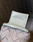 SLIM INTRECCIATO BRIEFCASE 36 GREY CALFSKIN