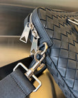 SLIM INTRECCIATO BRIEFCASE 36 SLATE CALFSKIN