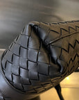 SLIM INTRECCIATO BRIEFCASE 36 BLACK CALFSKIN