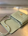 BV Mini Crossbody Bag 19cm Light Green Calfskin Ghw