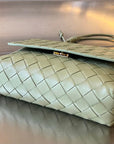 BV Mini Crossbody Bag 19cm Light Green Calfskin Ghw