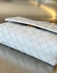BV Mini Crossbody Bag 19cm White Calfskin Ghw