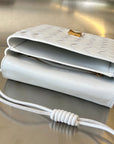 BV Mini Crossbody Bag 19cm White Calfskin Ghw
