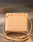 BV Mini Crossbody Bag 19cm Beige Calfskin Ghw